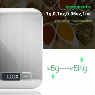 ใช้บนโต๊ะอาหาร(5 กิโลกรัม) เครื่องชั่ง ตราชั่งดิจิตอล ใช้บนโต๊ะอาหาร SCALES เครื่องชั่ง ตราชั่งดิจิตอล