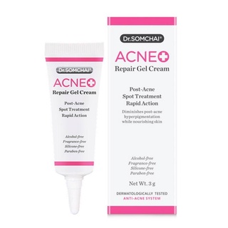 Dr. Somchai Acne Repair Gel Cream 3g. ดร.สมชาย แอคเน่ ครีมลดรอยแดง-รอยดำจากสิว