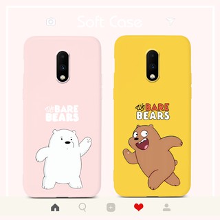 เคสโทรศัพท์สำหรับ OnePlus 8 7T 7 6T 6 Pro 7Pro 7TPro Case หมีสีน้ำตาล Fashion Soft TPU Casing