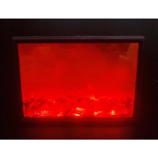 Artificial LED Fireplace Decoration With Realistic Log &amp; Real Fire Burning Flame Effect