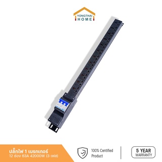 PDU ปลั๊กไฟ P2 12 ช่อง 42000W  เบรคเกอร์ พาวเวอร์ปลั๊ก ปลั๊กพ่วง **(ไม่พร้อมสาย)***