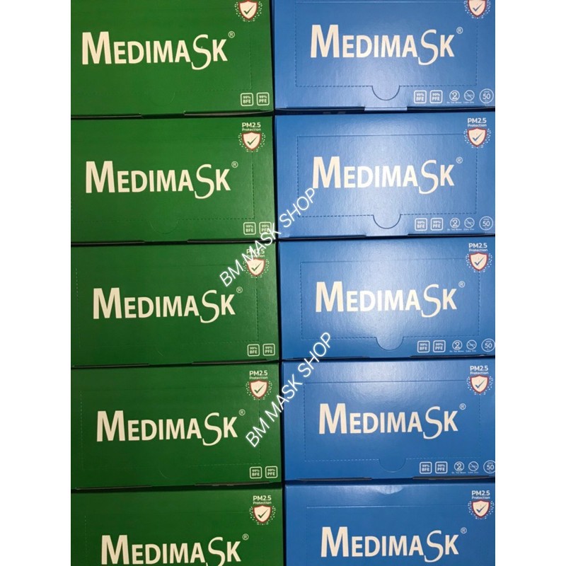 👑หน้ากากอนามัย Medimask สีเขียว/สีฟ้า ราคาพิเศษ👑 #Medimask #หน้ากากอนามัย