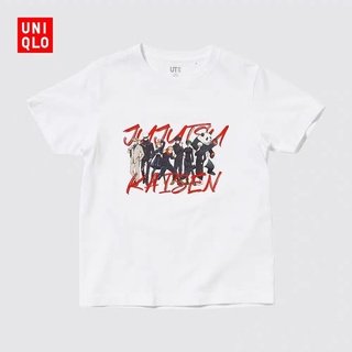 Uniqlo เสื้อยืดคอกลม แขนสั้น พิมพ์ลายการ์ตูนมังงะ UT สําหรับผู้ชาย และผู้หญิง