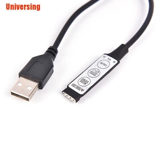 (Universing) รีโมตคอนโทรล Dc 5v Usb Led Rgb 3 คีย์ 4 Pin สําหรับ Led