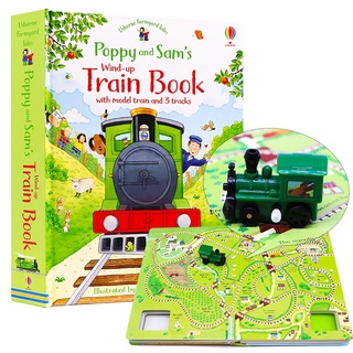 Usborne book ชุด Wind-up busy : Train Book