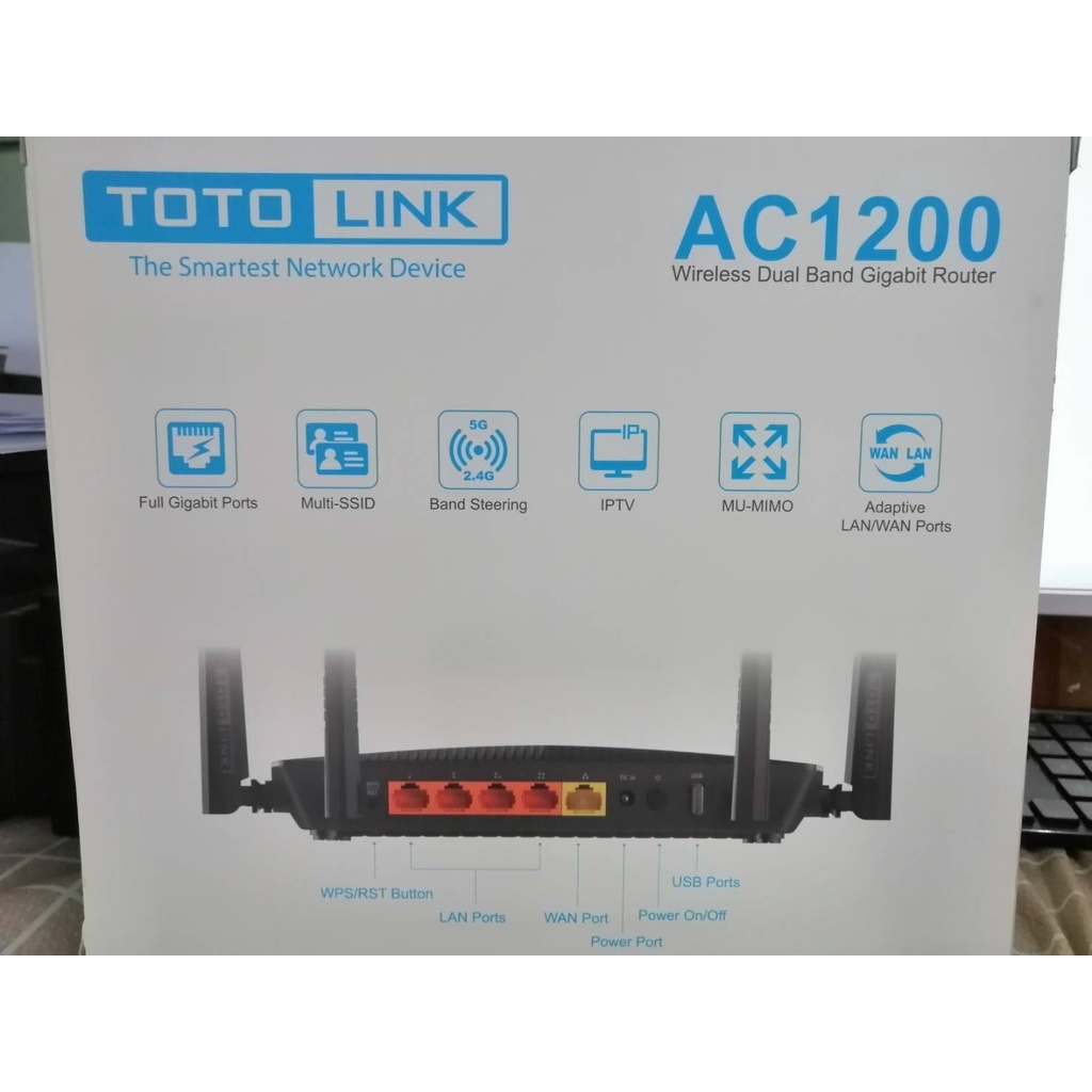 เร้าเตอร์ wifi ​ Router Wireless AC1200 TOTO LINK The smartest Network Device ใหม่