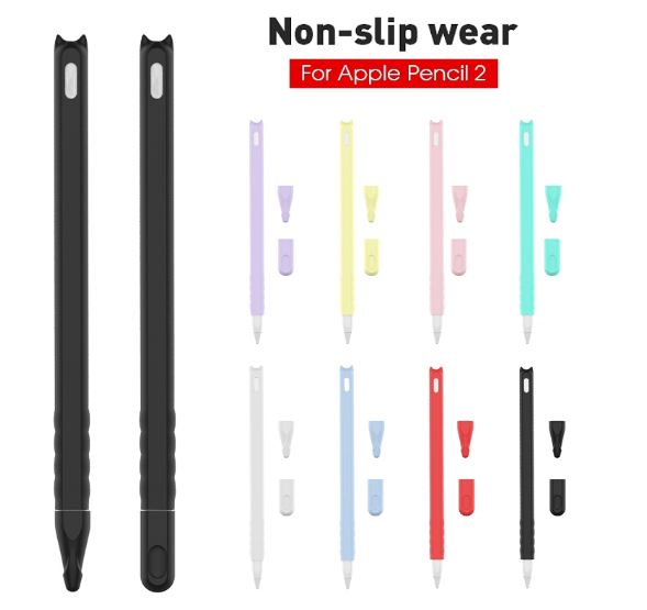 เคสปากกาสไตลลัส ซิลิโคน ปลอกปลายปากกา แบบบางพิเศษ กันลื่น ป้องกัน Case for IPad Pencil Gen 2