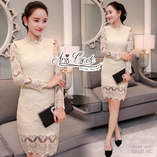 💞💫Korean lady crochet lace dress sweet luxury by Aris Code