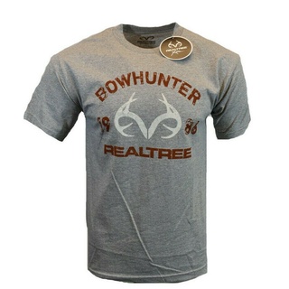 [S-5XL]$ พลัสไซซ์ สะดวกสบาย $ Realtree อเมริกัน กวาง บัค โลโก้ ล่าสัตว์ Camo