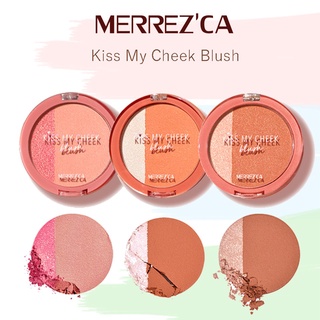 [พร้อมส่ง] Merrezca Kiss My Cheek Blush บลัชออน Two-Tone ที่มีทั้งแมทและชิมเมอร์ในตลับเดียว