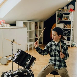 (1คู่)ไม้กลอง 5A​/7A ไม้ตีกลองม้ซ้อม Wood Drum Sticks กลองพาเหรด