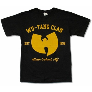 เสื้อยืดอนิเมะ ราคาต่ำสุด!! เสื้อยืด ผ้าฝ้าย พิมพ์ลาย Wu-Tang สีดํา สําหรับผู้ชาย PTY65RE661477S-3XL