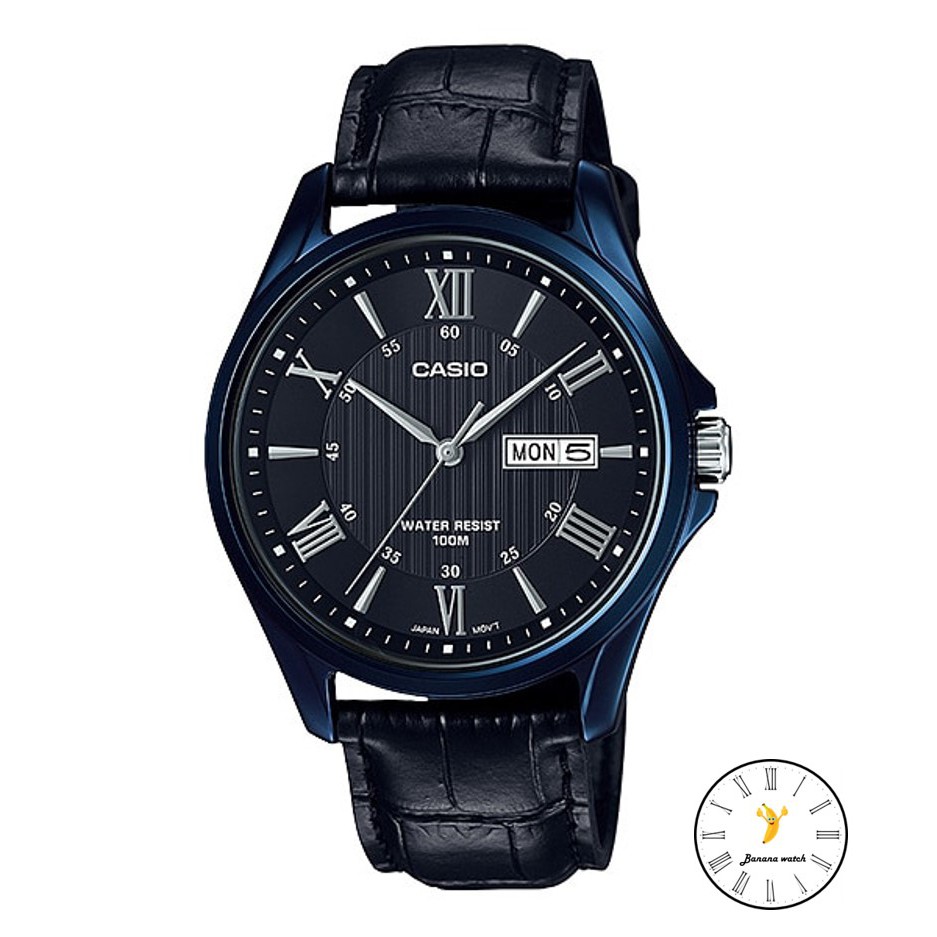 นาฬิกาข้อมือผู้ชาย Casio รุ่น MTP-1384BL-7 แท้ ประกัน CMG BANANA Watch