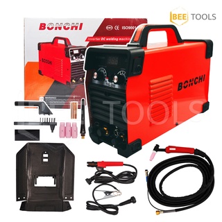 ตู้เชื่อมอินเวอร์เตอร์ 2 ระบบ (เชื่อมไฟฟ้าและเชื่อมอาร์กอน) Intelligent welding machine ยี่ห้อ BONCHI รุ่น TIG-200