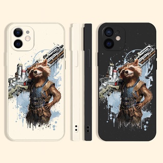 rocket raccoon เคสไอโฟน 11 promax cover Marvel iPhone 14 7 8 Plus Se2020 8พลัส เคส X Xr XsMax 13 12 promax case