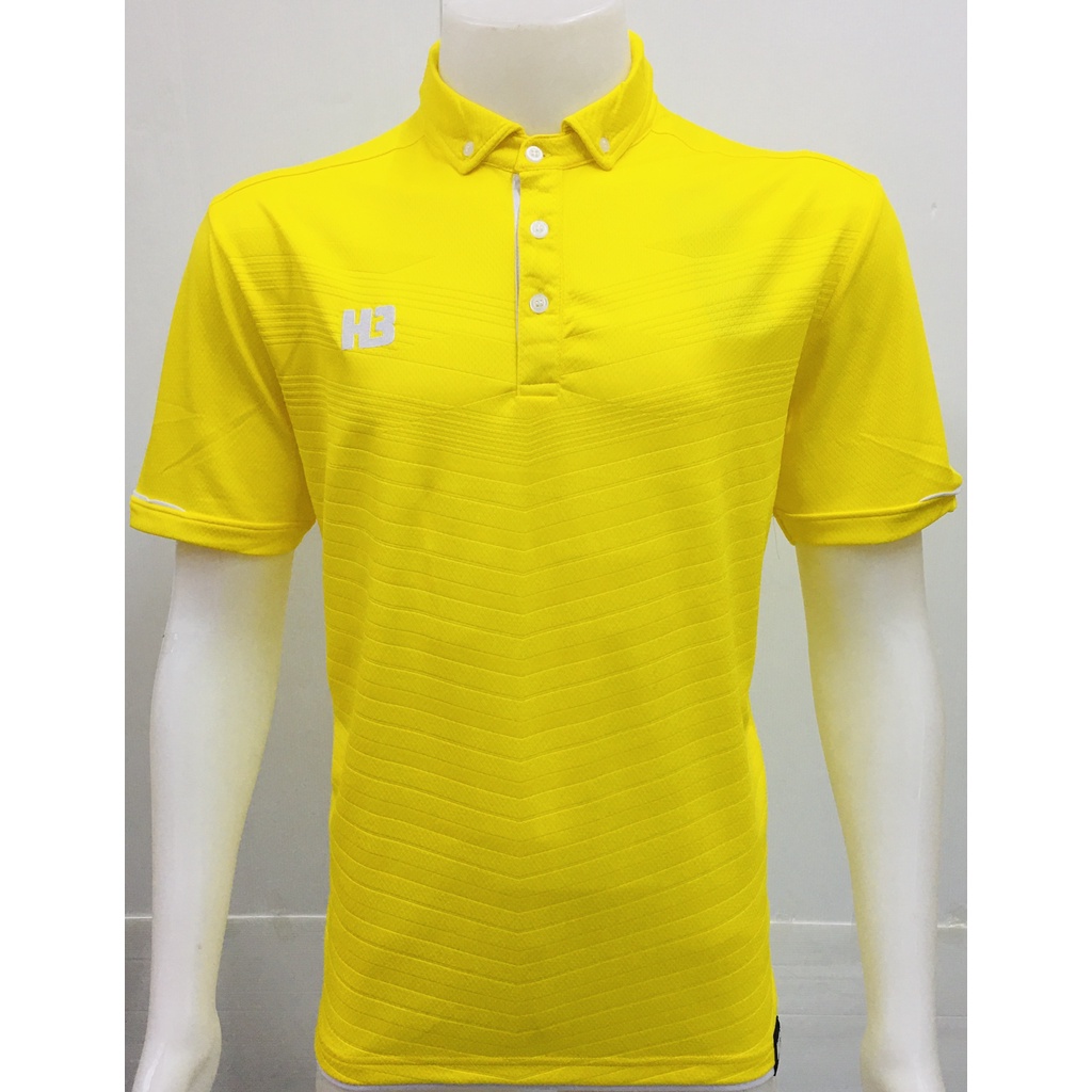 H3 เสื้อโปโลเอชทรี ทริปเปิ้ลเอช รุ่น Pro Tech   -พิเศษด้วยเทคนิคการอัดลายลงในเนื้อผ้า ทำให้ดูมีมิติ 
