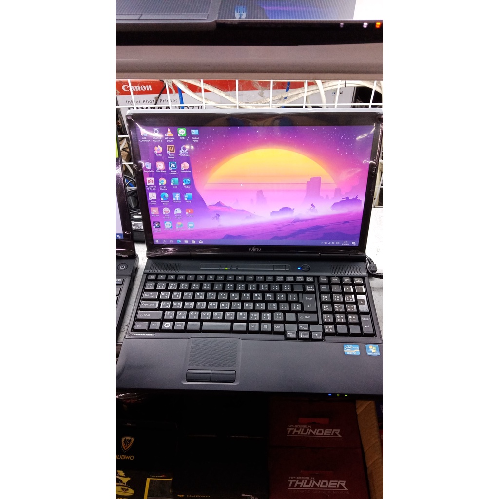 NOTEBOOK FUJITSU A561/D เครื่องจอใหญ่15.6 คีบอร์ดเลขแยก ใช้งานง่าย Core i5 gen2 ram4 **ssd120 พร้อมใ