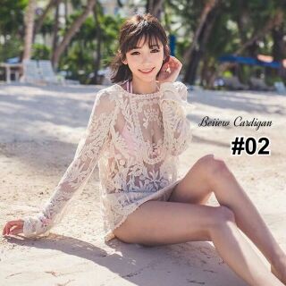 🏖เสื้อสวมลูกไม้ซีทรูรุ่น #02🏖