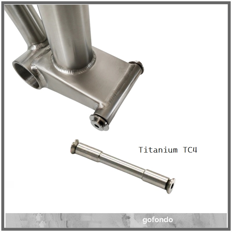 ไทเทเนียม TC4 สามเหลี่ยม Pivot บานพับเพลา TC4 Ti สลักเกลียวแกนสําหรับ Aceoffix