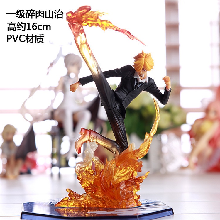 ฟิกเกอร์ One Piece Devil Wind Leg Minced Muji Zoro Goji สําหรับตกแต่งบ้าน