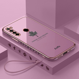 เคส Redmi Note 8 เคสโทรศัพท์ ขอบตรง ลายใบเมเปิ้ล FY