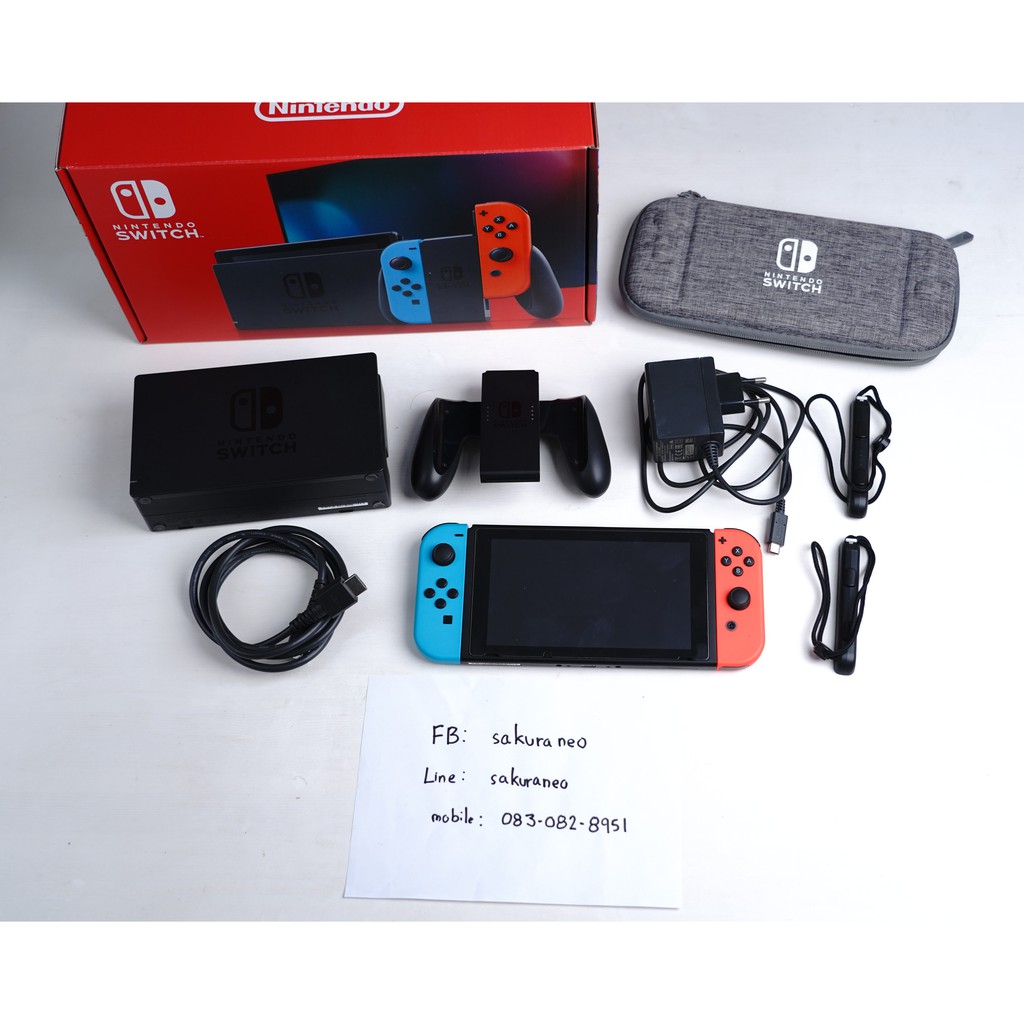 (มือ2) Nintendo Switch มือสอง กล่องแดง สภาพใหม่ ของครบ