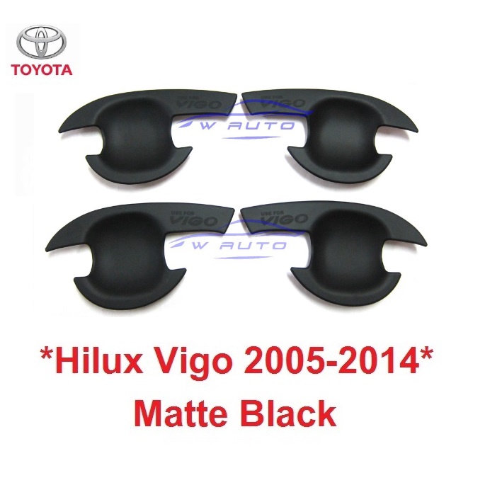 เบ้ารองมือเปิด เบ้ากันรอย Toyota Hilux Vigo 2005 - 2014 รถกระบะ โตโยต้า วีโก้ ถาดรองมือเปิดประตู เบ้ามือจับประตู เบ้ามือ