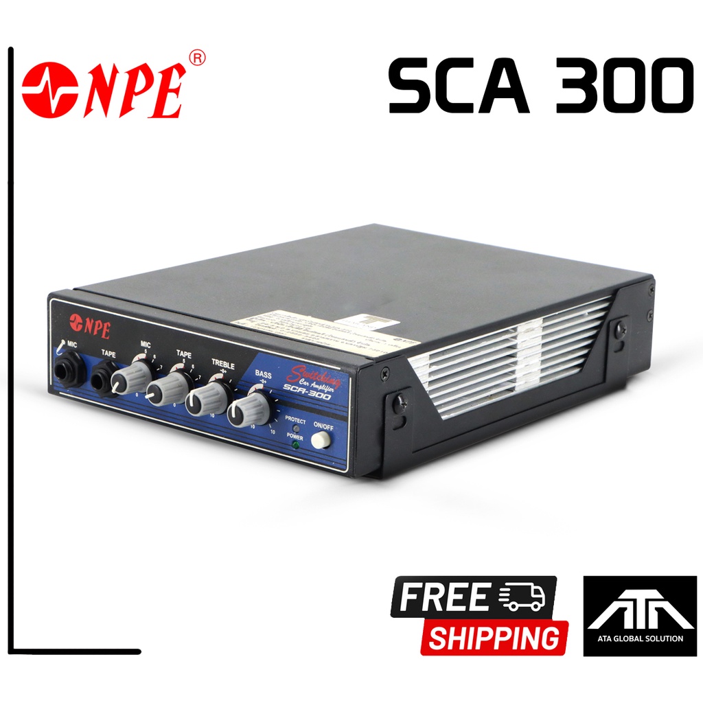NPE SCA 300 เครื่องขยายเสียง 12V 300W แอมป์ เครื่องเสียง แอมป์NPE SCA 300 SCA-300 แอมป์12V เครื่องเสียงติดรถยนต์