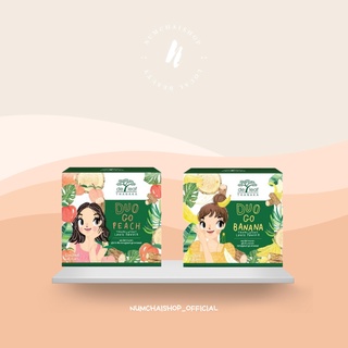 De Leaf Thanaka Duo Go Peach Banana Translucent Loose Powder 15g | เดอ ลีฟ ทานาคา ดูโอ โก พีช &amp; บานาน่า