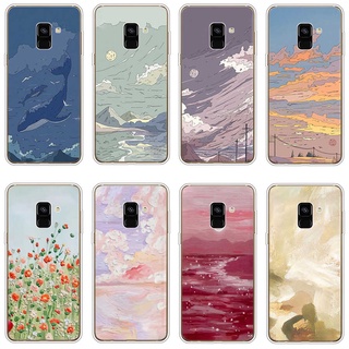 Samsung Galaxy A8 plus 2018 A6 2018 plus เคส TPU นิ่ม ซิลิโคน ป้องกัน เคสโทรศัพท์