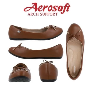 ☁️CW309☁️ รองเท้าคัทชูเพื่อสุขภาพ aerosoft arch support(แอโร่ซอฟ)