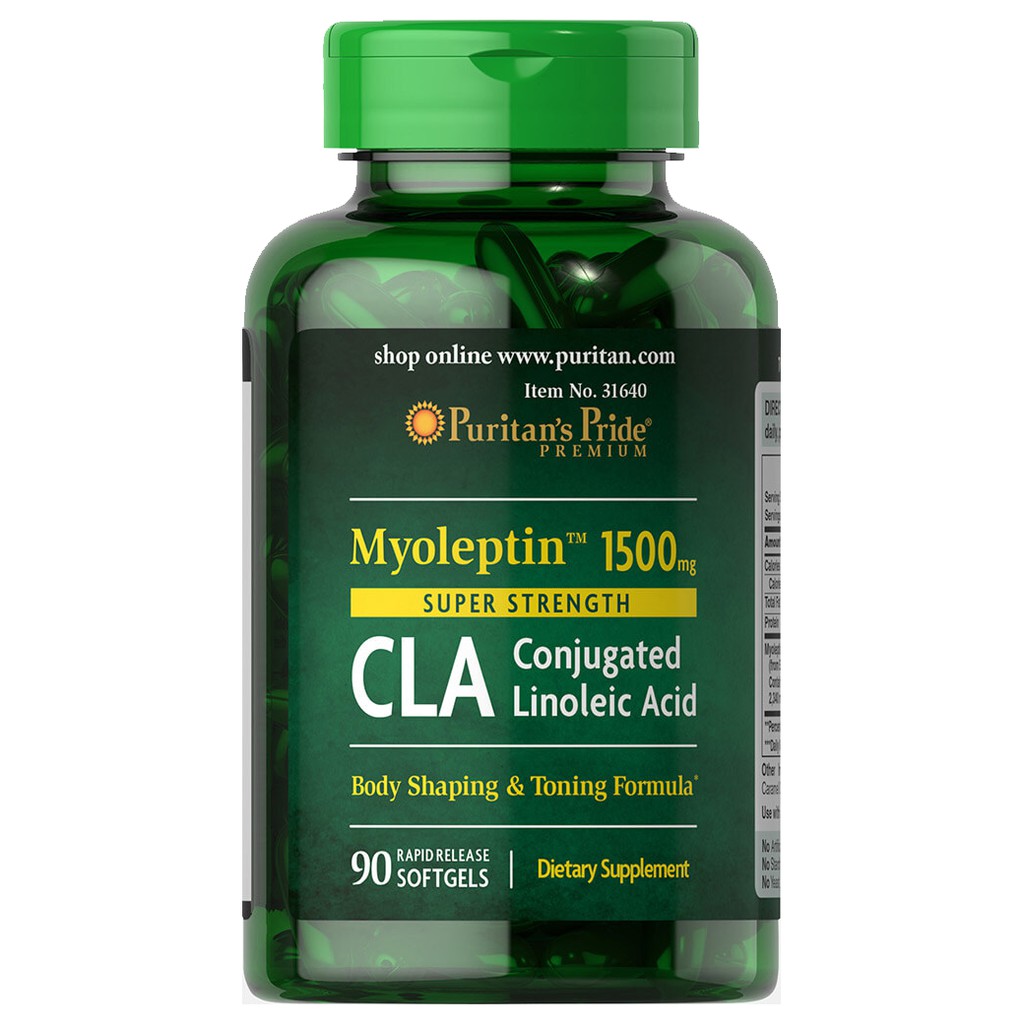 CLA 1500 mg Myoleptin CLA1500mg / 90 Softgels Shopee Thailand