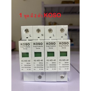 Surge Protection AC 385V 2P 20kA~40kA อุปกรณ์กันฟ้าผ่า ตัวป้องกันฟ้าผ่า สำหรับไฟบ้าน