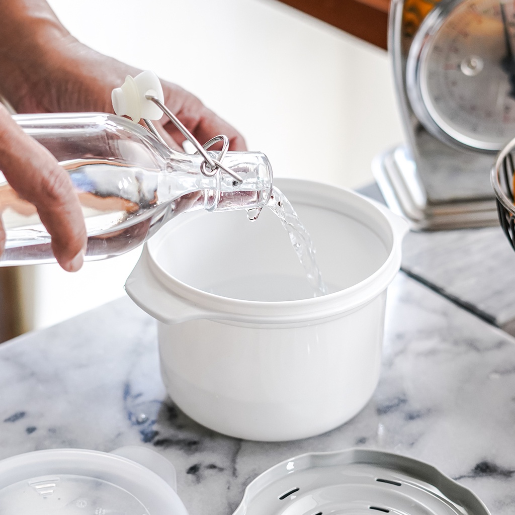 Clip Pac Micro หม้อหุงข้าว หม้อหุงข้าวด้วยไมโครเวฟ 1000 มล. รุ่น 638 มี BPA Free