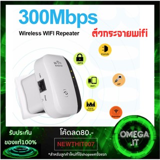 Wifi Repeater ตัวกระจายสัญญาณไวไฟ 300 Mbps