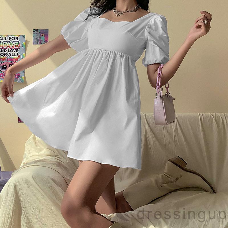 dwomen´s backless solid summer dress short color fashion sexy sleeve A876