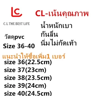 รองเท้าผู้หญิง รองเท้าคัชชูส้นหนา ทรงหัวแหลม รุ่นCDM987（แนะนำให้ซื้อเพิ่ม1เบอร์）
