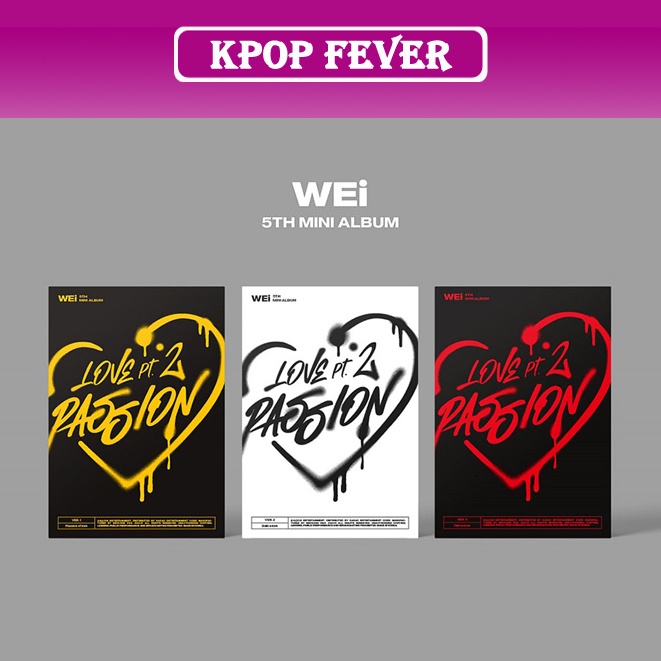 WEI - LOVE PT.2 : PASSION 5th MINI ALBUM CD PHOTOBOOK PHOTOCARD