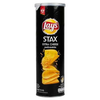 เลย์สแตคส์เอ๊กซ์ตร้าชีส 105กรัม Lays Stax Extra Cheese 105g.