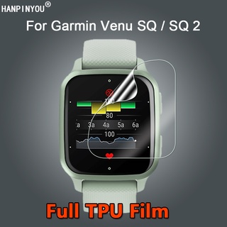 สําหรับ Garmin Venu SQ 2 SmartWatch Ultra Slim ใส นิ่ม TPU ฟิล์มกันรอยหน้าจอ - ไม่ใช่กระจกนิรภัย