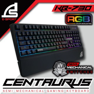 Keyboard Signo E-Sport KB-730 Centaurus Semi Mechanical Gaming Keyboard Rubber Dome