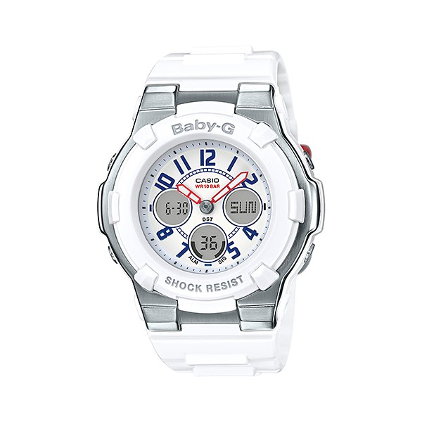 นาฬิกา Casio Baby-G White Tricolor series รุ่น BGA-110TR-7B ของแท้ รับประกัน1ปี