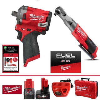 (*ผ่อนได้) Milwaukee combo M12 set2 สีแดง