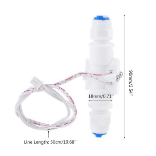 2J` 1/4 NPT Water Flow Switch PE Tube Dispenser Purifier Liquid Flow Sensor Switch