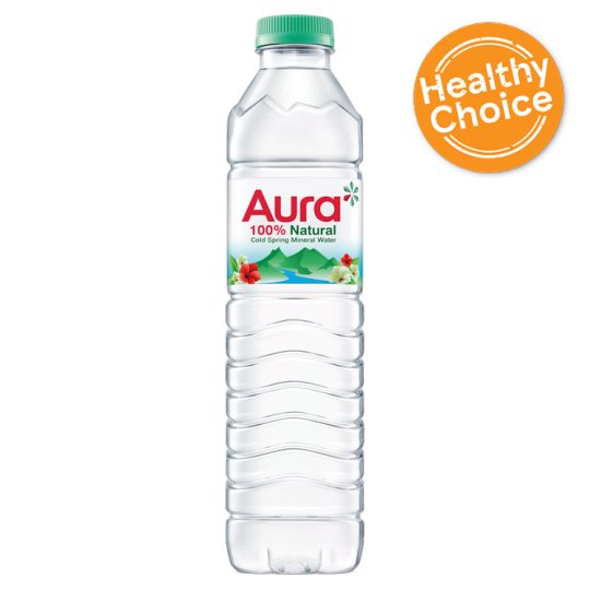 🔥HOT🔥 ออร่า น้ำแร่ธรรมชาติ 100% 500มล. Aura 100% Natural Mineral Water 500ml