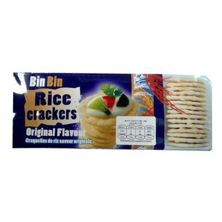 Bin Bin Rice Crackers Original 100g  Bin Bin ข้าวเกรียบข้าวกล้องออริจินัล 100g แพ็ค2ชิ้น