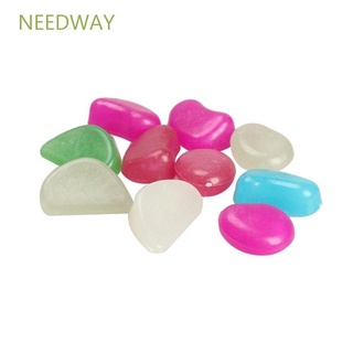 Needway กรวดหินเรืองแสงสําหรับตกแต่งตู้ปลา 10 ชิ้น