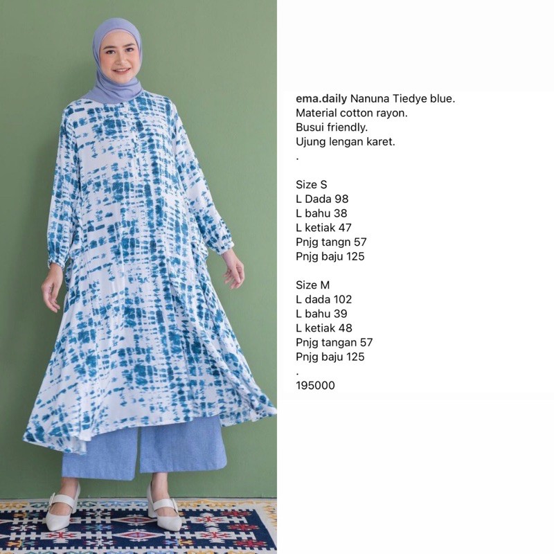 Nanuna tiedye Blue โดย Ema ทุกวัน