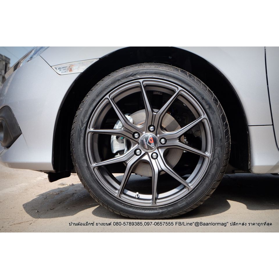 ล้อแม็กซ์ 18"ก้านY DCenti+ยางPRESA ยางไทย