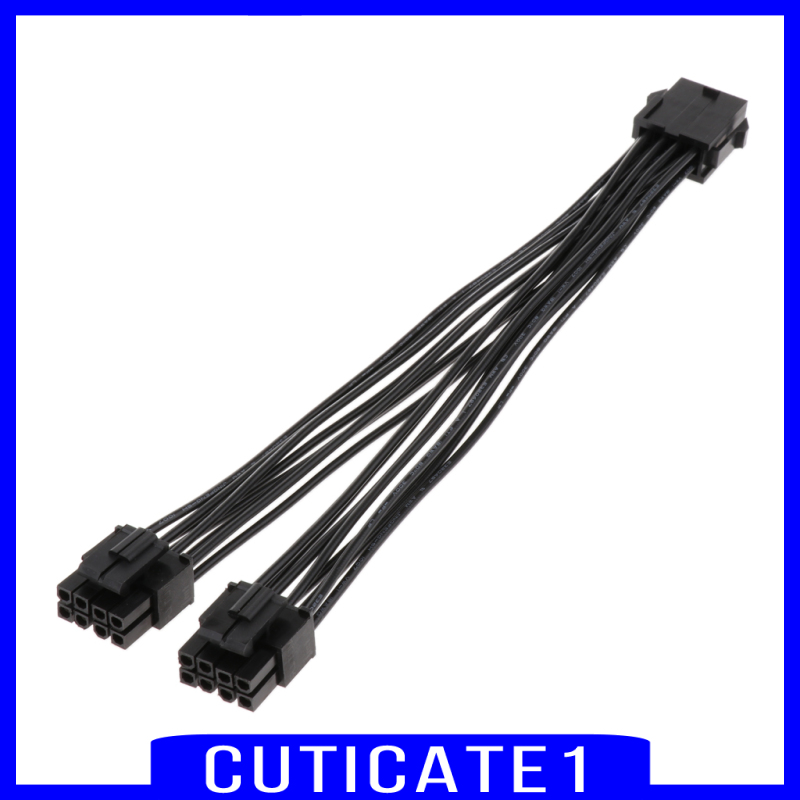 ( Cuticate1 ) 20 ซม . Cpu 8 Pin To Dual ( 4 + 4 ) 8 Pin Cpu เมนบอร์ด Y - Splitter ส่วนต่อขยายสายเคเบิ้ล